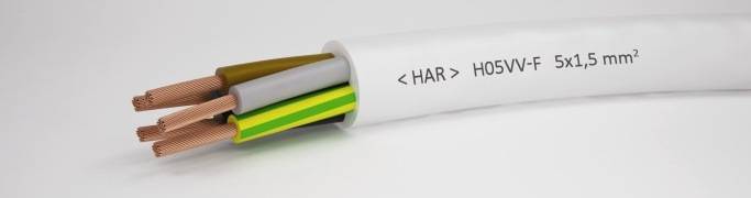 Kabal PP- J 3X1,5-2,5 5x1,5-2,5-4-6-10 mm2